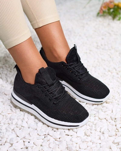Royalfashion Negru pantofi sport pentru femei Losoyta