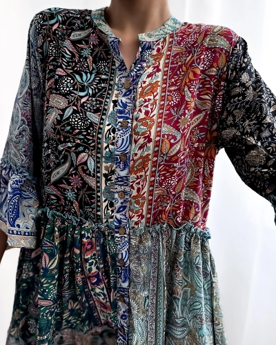 Royalfashion Rochie scurtă pentru femei cu model colorat