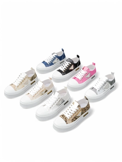 Royalfashion Sneakers platform pentru femei Aur