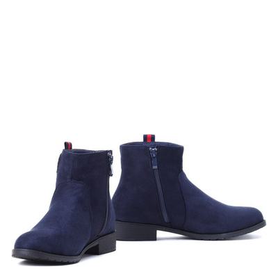 Granatowe sztyblety Ajda- Obuwie