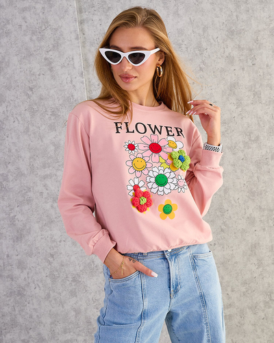 Royalfashion Hanorac cu imprimeu subțire din bumbac pentru femei