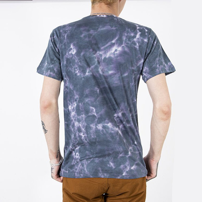 Tricou bărbătesc gri din bumbac cu imprimeu - Îmbrăcăminte