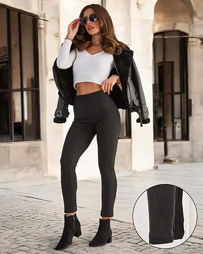 Royalfashion Jambiere izolate cu nervuri pentru femei