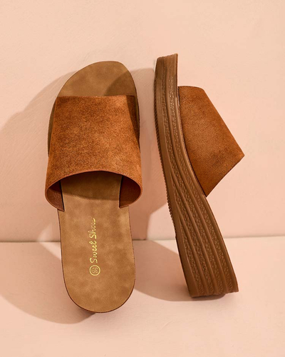 Royalfashion Flip-flops Saffil cu toc jos pentru femei