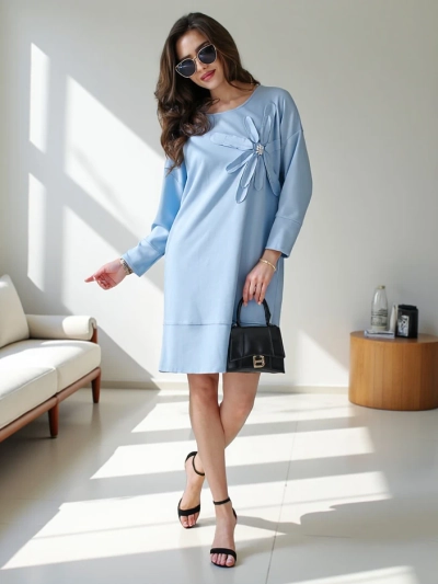 Royalfashion Rochie din material pentru femei
