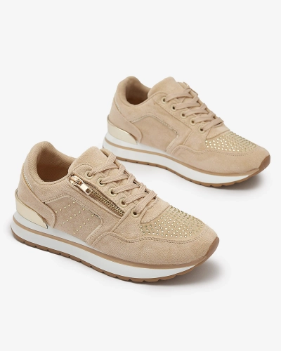 OUTLET Pantofi sport pentru femei de culoare maro deschis Vlindere - Încălțăminte