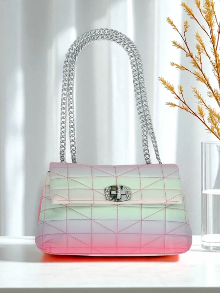 Royalfashion Poșetă mică de damă din piele ecologică ombre Sophie Rose