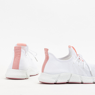 Pantofi sport dama Baym alb si roz deschis - Incaltaminte