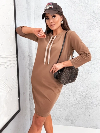Royalfashion Rochie mini din bumbac pentru femei