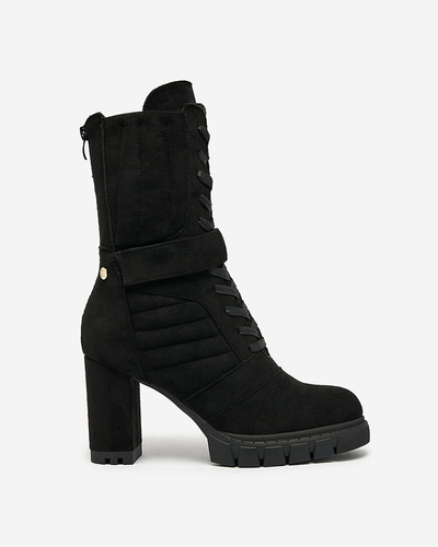 Royalfashion Cizme stiletto Sehhra izolate pentru femei negre