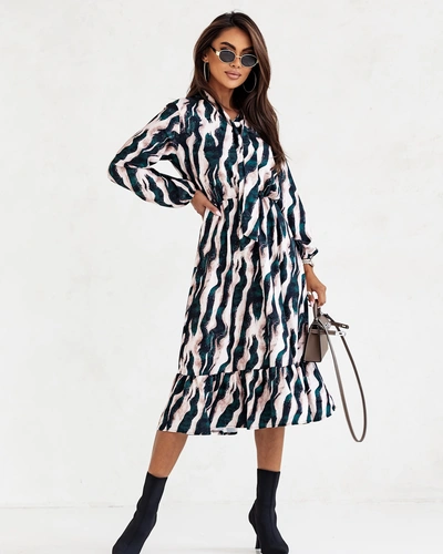 Rochie midi pentru femei Royalfashion cu imprimeu