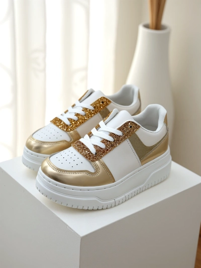 Royalfashion Adidași pentru Femei cu Sclipici Qisofi