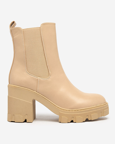 Royalfashion Cizme stiletto Atherta maro deschis pentru femei