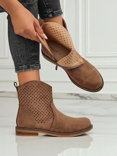 Royalfashion Botine de damă ajurate Toffas