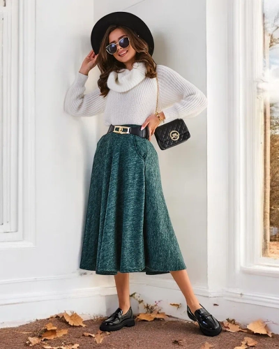 Fusta midi pentru femei de la Royalfashion