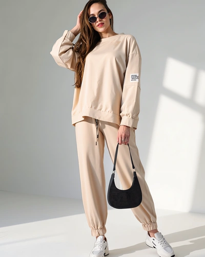 Royalfashion Set de bumbac pentru femei cu manșete la glezne