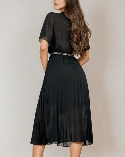 Royalfashion Rochie midi plisată pentru femei