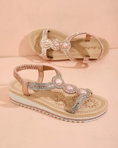 Royalfashion Sandale femei Obrisas zirconia