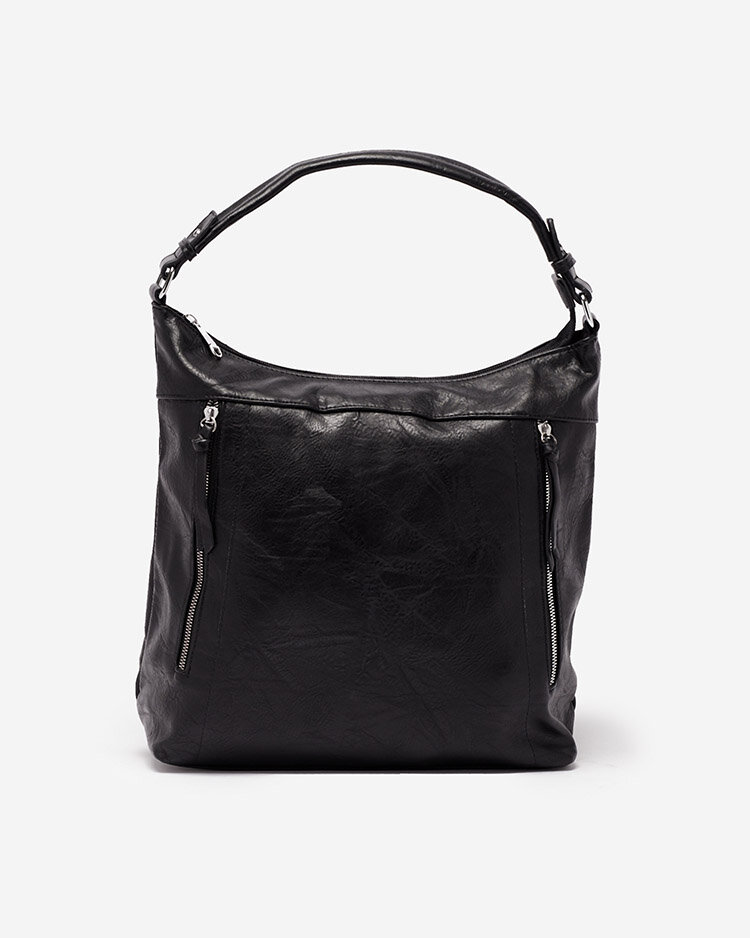 Royalfashion Geantă de mână mare pentru femei în negru