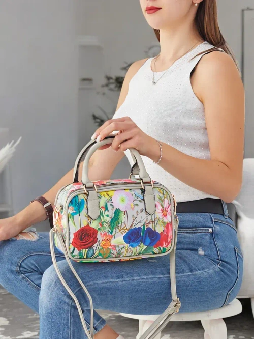 Royalfashion Geantă florală pentru femei tip tote