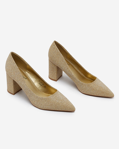 Royalfashion Women's Eotira Glitter Stiletto Stiletto Post Top pumps