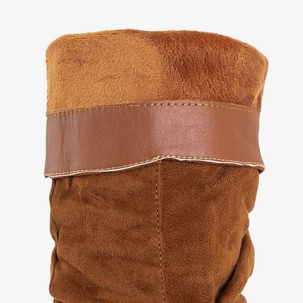 OUTLET Cizme de dama maro pe postul Lunabell - Încălțăminte