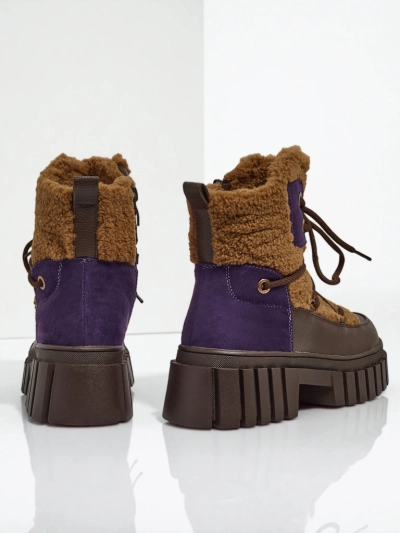 Botine workeri de damă cu blană Cindora