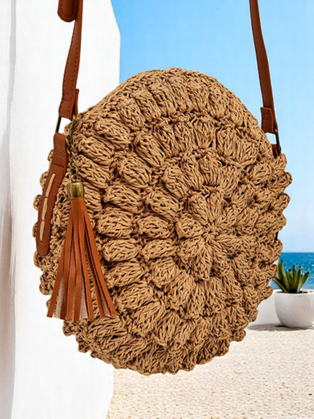 Royalfashion Geantă de mână mică din paie pentru femei Solea Mini