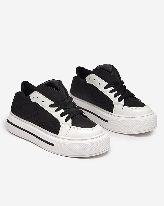 Adidasi sport dama in alb si negru Smaqo - Incaltaminte