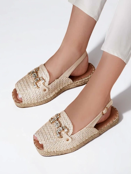 Royalfashion Espadrile de damă cu vârful deschis
