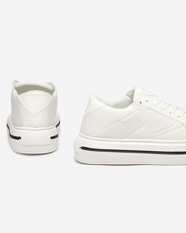 OUTLET Tenisi sport albi dama Smaqo - Incaltaminte