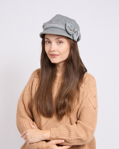Beret pentru femei Royalfashion cu fundă