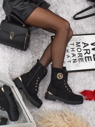 Botine workery de damă cu decorațiuni Lorice