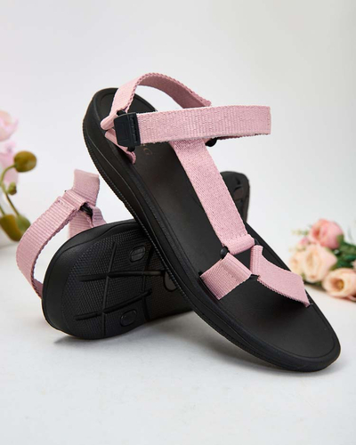 Sandale sport pentru femei cu etichete roz - încălțăminte