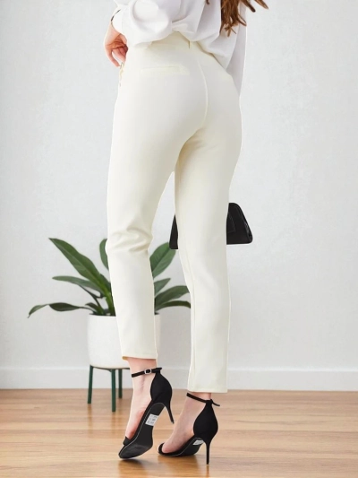 Treggings Royalfashion pentru femei cu butoane decorative