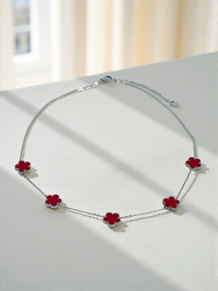 Colier Aurelia Clavis cu sidef în montură aurie