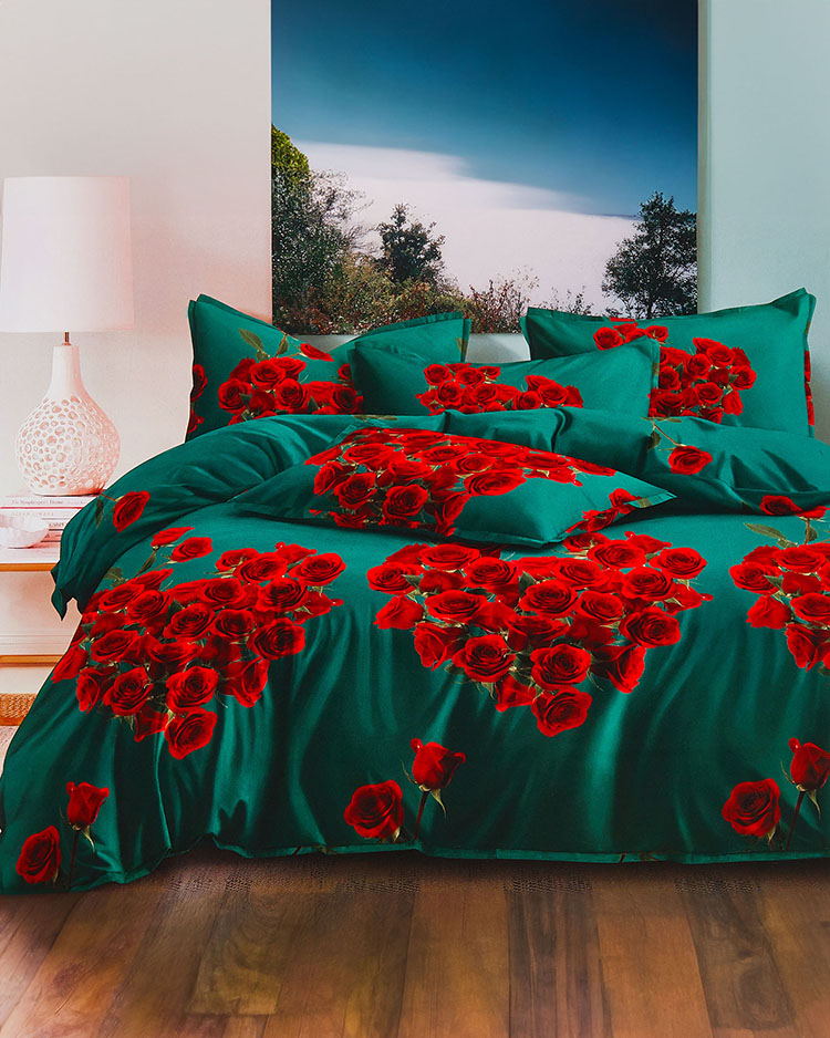 Royalfashion Lenjerie de pat cu model 160x200 set de 4 PIEȚE