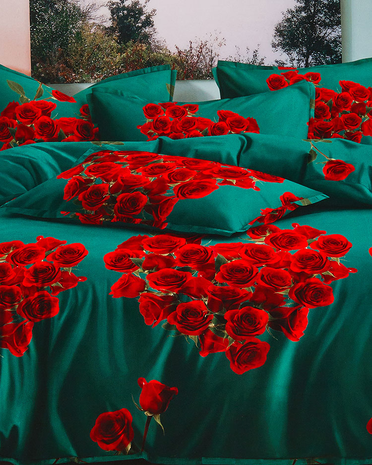 Royalfashion Lenjerie de pat cu model 160x200 set de 4 PIEȚE