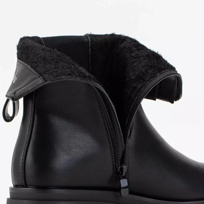 OUTLET Cizme inalte dama negre de la Dolfina - Incaltaminte