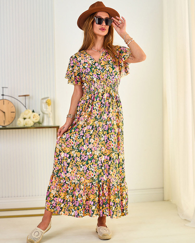 Royalfashion Rochie midi cu flori pentru femei