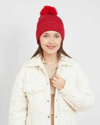 Palarie de iarna pentru femei Royalfashion cu Pom Pom