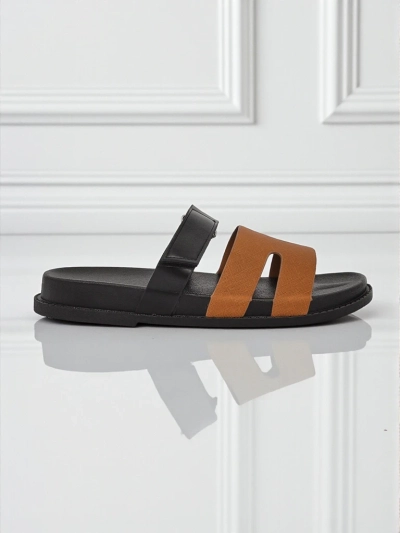 Royalfashion Sandale slip-on pentru femei din piele ecologică FlexiComfi