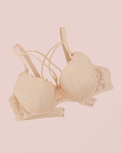 Royalfashion Bralette căptușit pentru femei cu dantelă