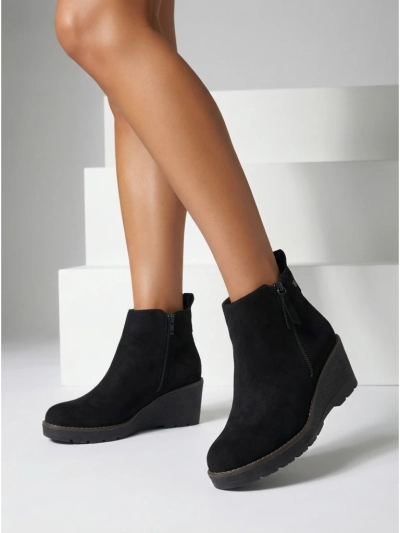 Botine de damă cu platformă ascunsă Zarrico