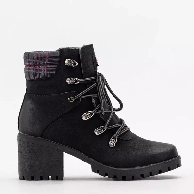 OUTLET Cizme negre de dama pe postul Royaltan - Incaltaminte