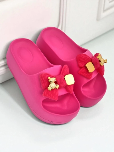 Royalfashion Șlapi de damă din cauciuc cu fundiță decorativă Alday