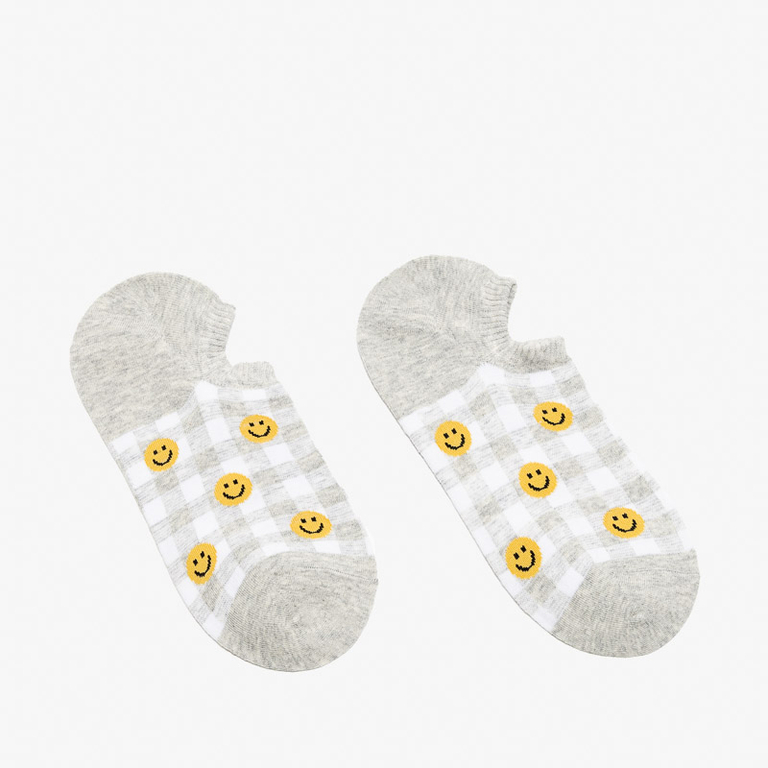 Șosete damă în carouri gri - Lenjerie intimă