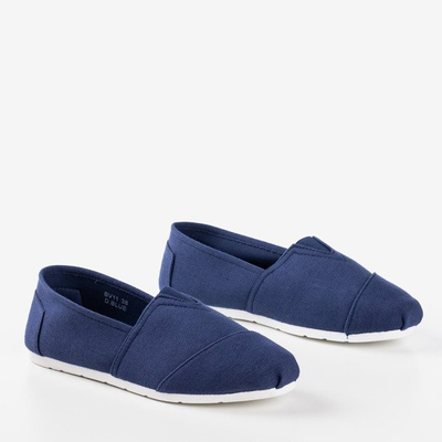 OUTLET Adidași alunecați pentru femei, de culoare bleumarin, Slavarina - Încălțăminte
