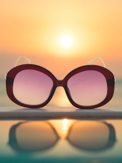 Royalfashion Ochelari de soare cu brațe decorative Glam Shine