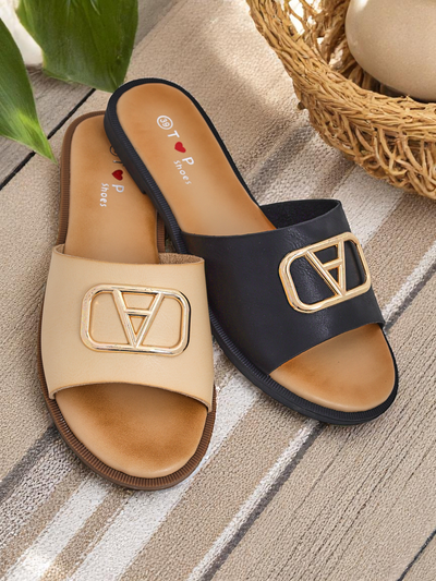 Royalfashion papuci Ohanna cu talpă joasă pentru femei